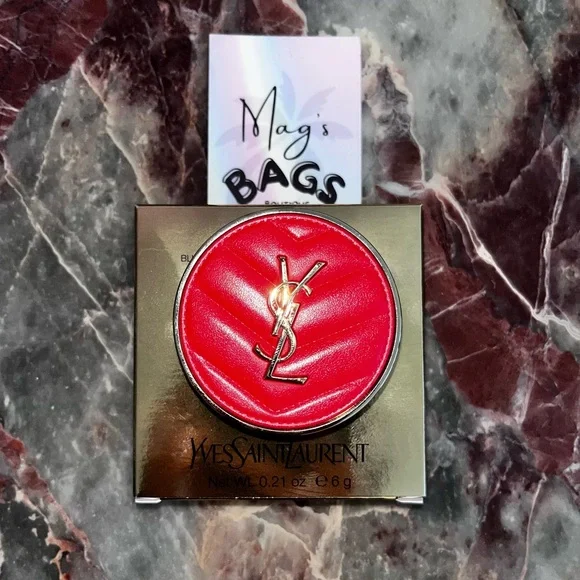 SAINT LAURENT: YSL Blush Chevron Matte Powder (Chili Red) - Picture 4 of 9